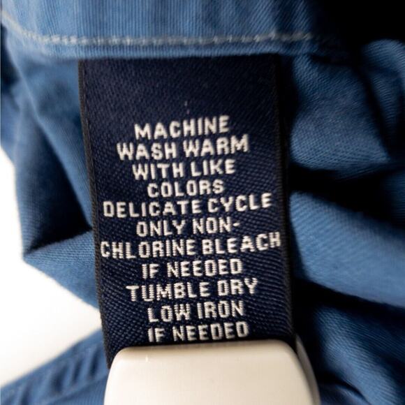 Soft Twill Work Shirt Relaxed Fit Men's Large Outdoor Comfort Roundtree & Yorke - Picture 10 of 14